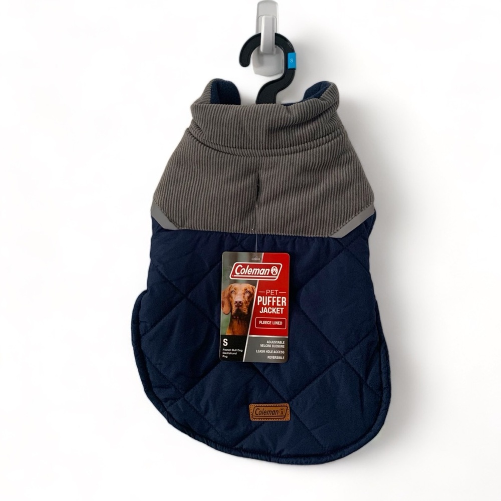 NWT Coleman Pet Fleece Lined Puffer Jacket in Small